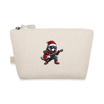 Wolf Christmas Rocker Guitar - Organic Pouch - nature - Front
