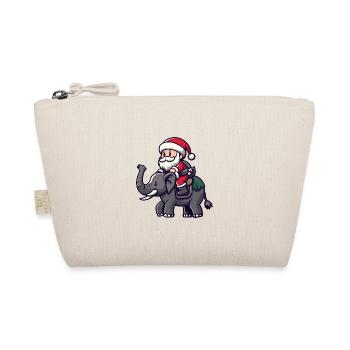 Mammut Weihnachtsmann - Bio-Täschchen - Natur - Vorne