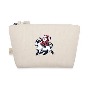 Bergziege Weihnachtsmann - Bio-Täschchen - Natur - Vorne