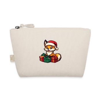 Fuchs Weihnachten Geschenke - Bio-Täschchen - Natur - Vorne