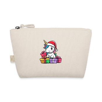 Unicorn Christmas Gifts - Organic Pouch - nature - Front
