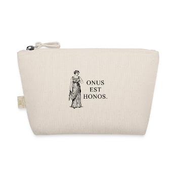 he is burdening black - Organic Pouch - nature - Front
