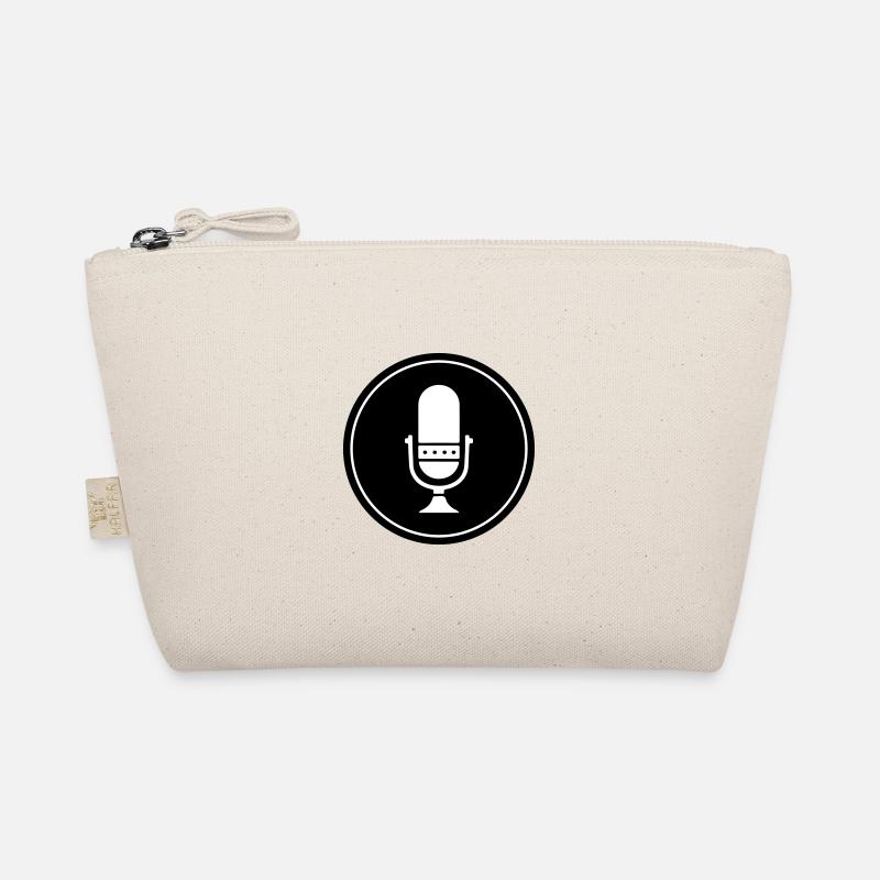 Podcast Microphone Icon Organic Pouch
