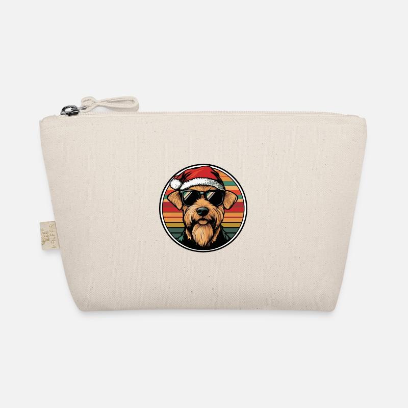 Airedale Terrier Chien Noël Cool Trousse biologique