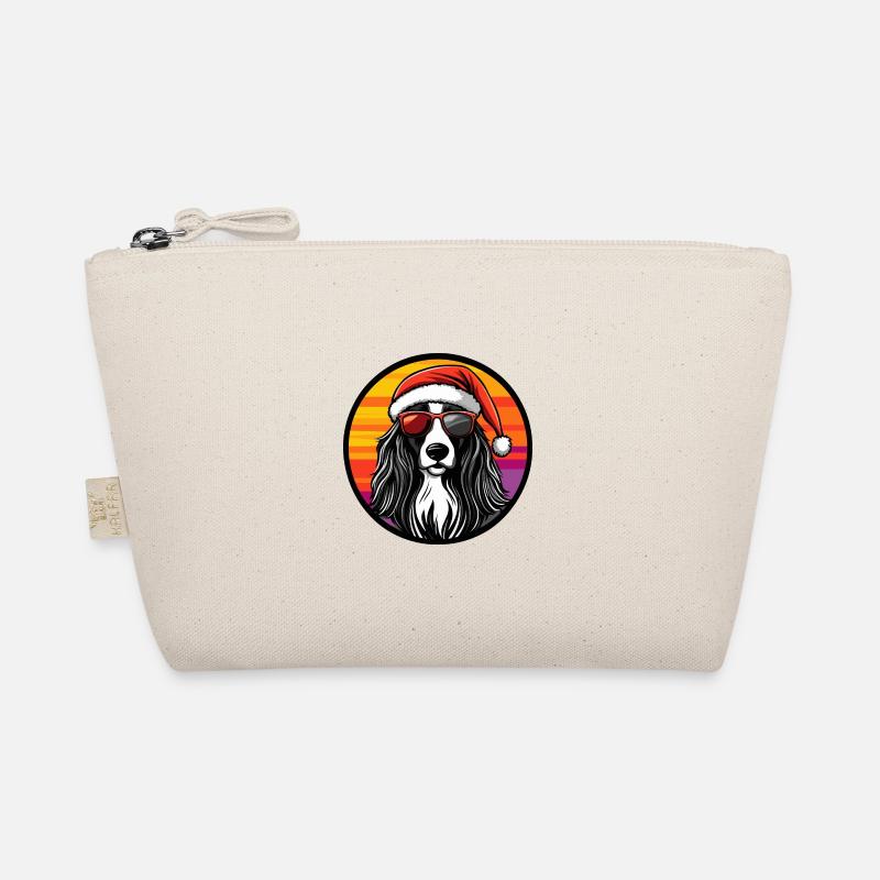 Chien de chasse afghan Chien Noël Cool Trousse biologique