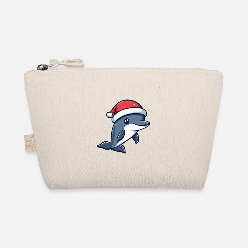 Dolphin Christmas Cute Organic Pouch