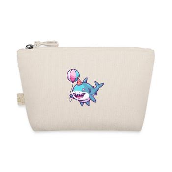 Shark Birthday Baby - Organic Pouch - nature - Front