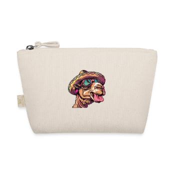 Camel Comic Funny Sombrero - Organic Pouch - nature - Front