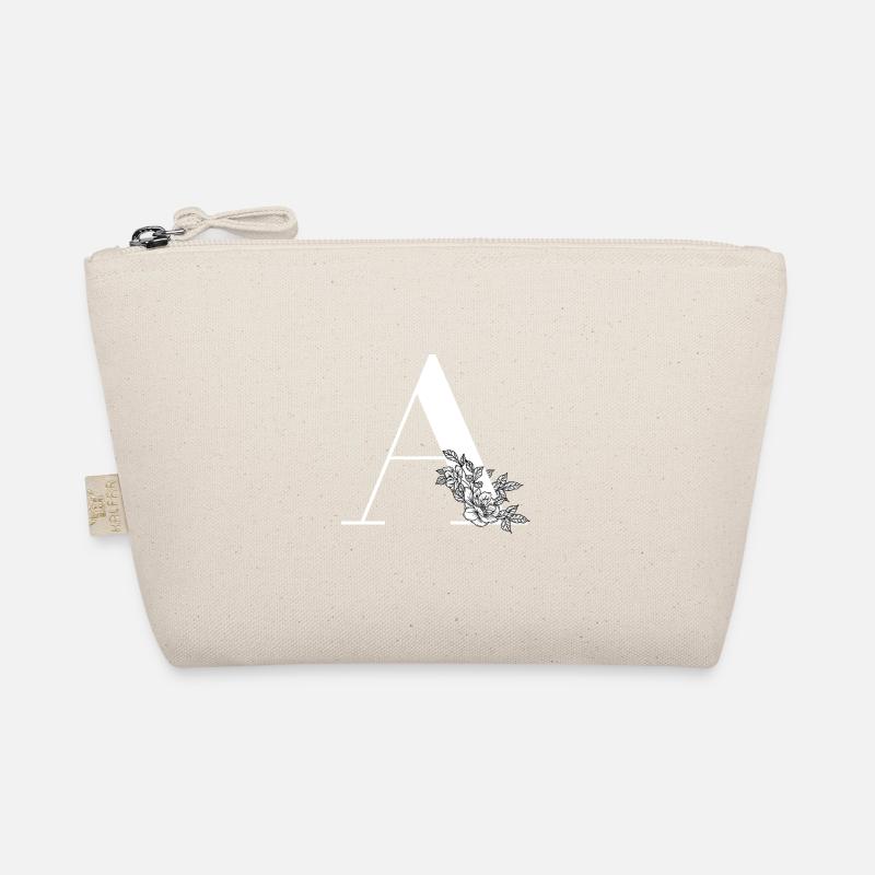 Buchstabe A Blume Bio-Täschchen