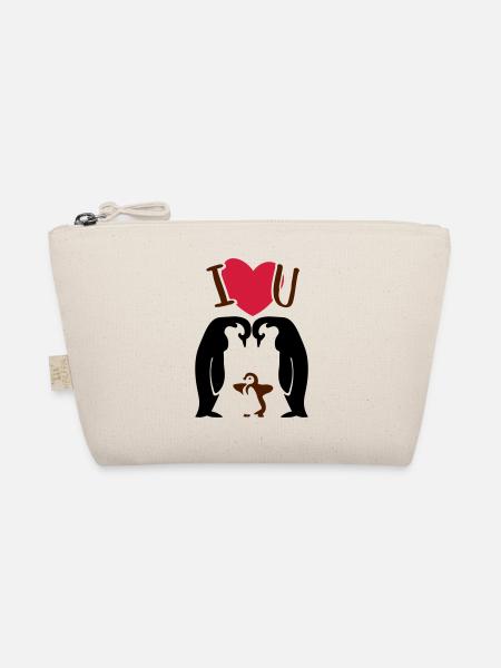 Penguin Family - Penguin Parents - Organic Pouch - nature - Front