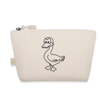 Goose Comic Animal - Organic Pouch - nature - Front