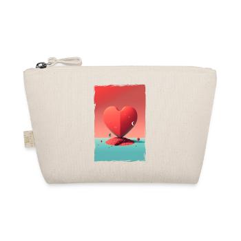 Liebe Illustration Minimalistisches Design - Bio-Täschchen - Natur - Vorne