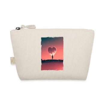 Liebe Illustration Minimalistisches Design - Bio-Täschchen - Natur - Vorne