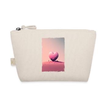 Liebe Illustration Minimalistisches Design - Bio-Täschchen - Natur - Vorne