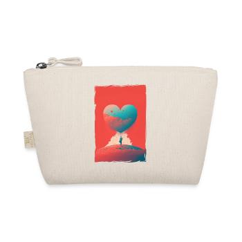 Liebe Illustration Minimalistisches Design - Bio-Täschchen - Natur - Vorne