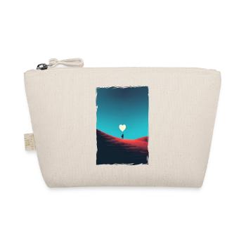 Liebe Illustration Minimalistisches Design - Bio-Täschchen - Natur - Vorne