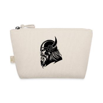 Viking Head Viking Warrior - Organic Pouch - nature - Front
