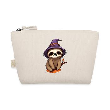 Cute Halloween sloth with witch hat. - Organic Pouch - nature - Front