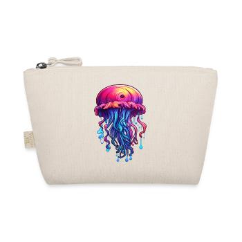 Oeuvre de méduse Graffiti bleu rose - Trousse biologique - nature - Devant