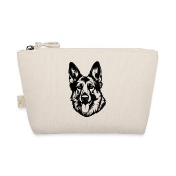 German Shepherd Dog Head - Organic Pouch - nature - Front