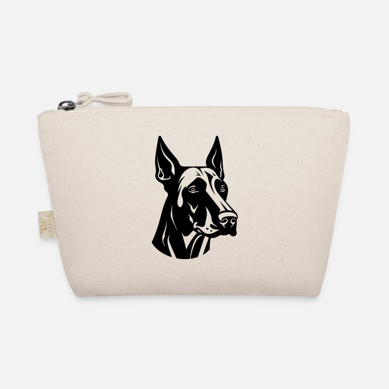 Doberman Hund Kopf Bio-Täschchen