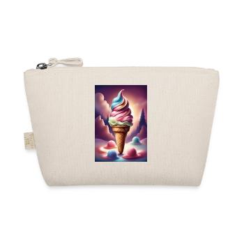 Fondant crème glacée design graphique t-shirt - Trousse biologique - nature - Devant