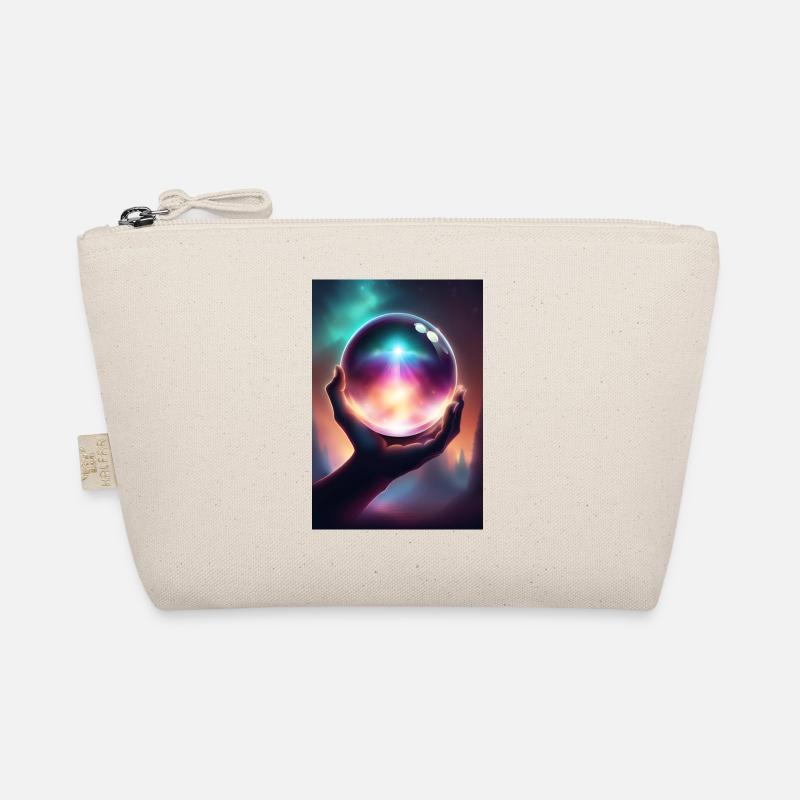 Magic crystal ball in hand Organic Pouch