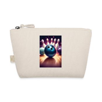 Design de t-shirt graphique de boule de bowling cool - Trousse biologique - nature - Devant