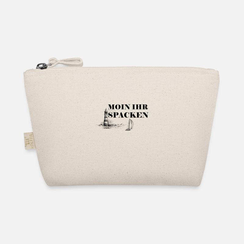 Moin Ihr Spacken Segeln Leuchtturm Geschenk - Bio-Täschchen - Natur