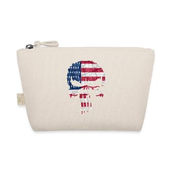 skull usa - Organic Pouch - nature - Front