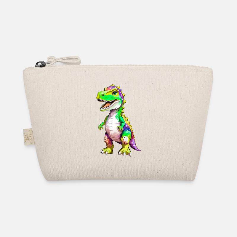 Rainbow T-Rex Dinosaur Organic Pouch