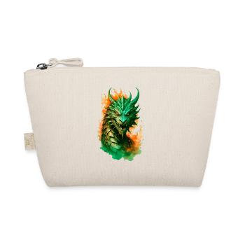 majestic dragon on fire - Organic Pouch - nature - Front