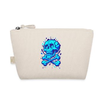 Graffiti Pirate Crâne Bleu - Trousse biologique - nature - Devant