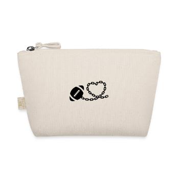 Football américain sur chaîne en forme de coeur - Trousse biologique - nature - Devant