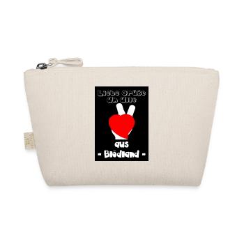 liebe grüße an alle - Bio-Täschchen - Natur - Vorne