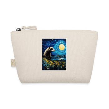 dachs, van gogh, sternennacht, tier - Bio-Täschchen - Natur - Vorne