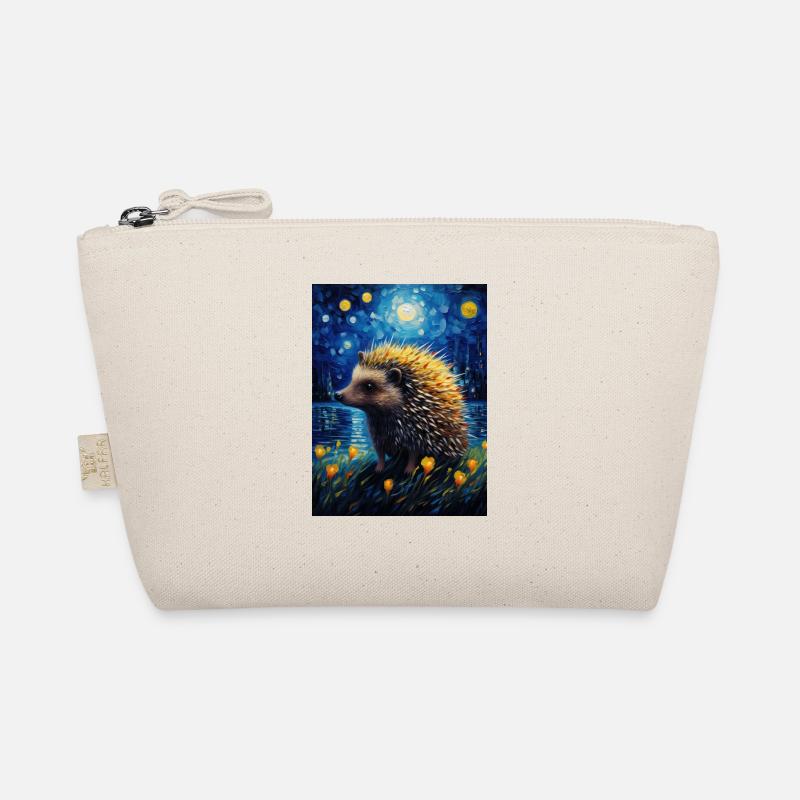 igel, van gogh, sternennacht, tier Bio-Täschchen