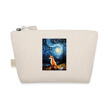 Fox, Starry Night, Van Gogh, Style - Organic Pouch - nature - Front