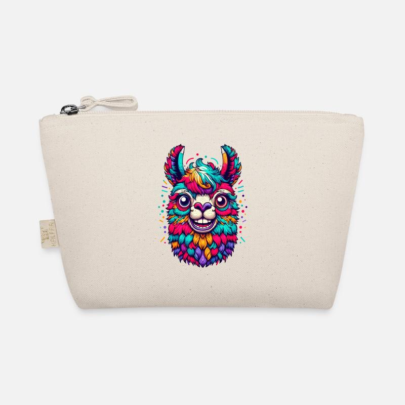 ALPACA CONFETTI COLORFUL VARIEGATED RAINBOW WOOL Organic Pouch