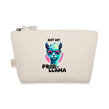 Not My Prob LLama - Lama Alpaka - Bio-Täschchen - Natur - Vorne