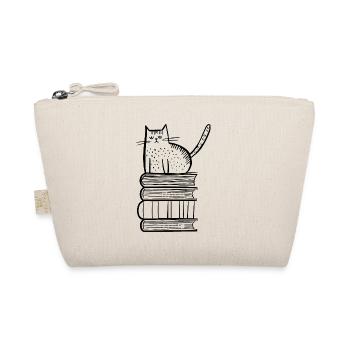 Chat avec des livres - Trousse biologique - nature - Devant