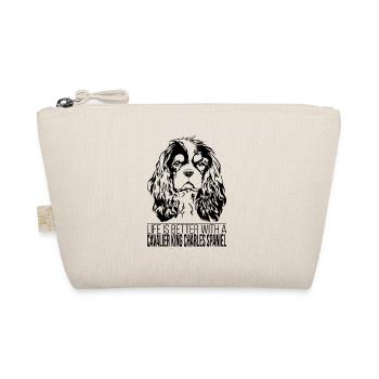 CAVALIER KING CHARLES SPANIEL life better Wilsigns - Bio-Täschchen - Natur - Vorne