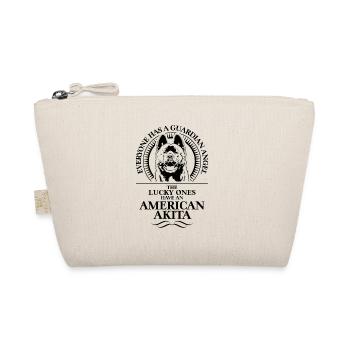 AMERICAN AKITA Guardian Angel Hundespruch WILSIGNS - Bio-Täschchen - Natur - Vorne