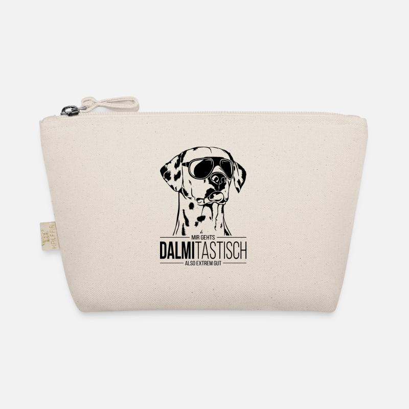DALMITASTISCH Dalmatiner Hundespruch Hund Wilsigns - Bio-Täschchen - Natur