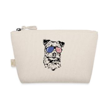 JACK RUSSELL TERRIER America Flag Sunglasses - Organic Pouch - nature - Front