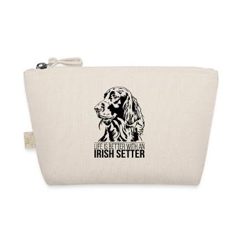 Irish Setter life is better Dogs Dog Wilsigns - Organic Pouch - nature - Front