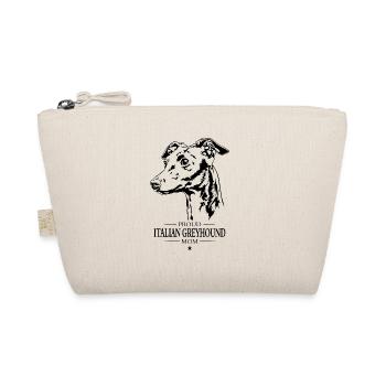 Italian Greyhound Mom Dog Dog Wilsigns - Organic Pouch - nature - Front