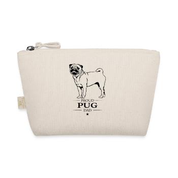 Pug Dad Dog Dog Pug Wilsigns - Organic Pouch - nature - Front