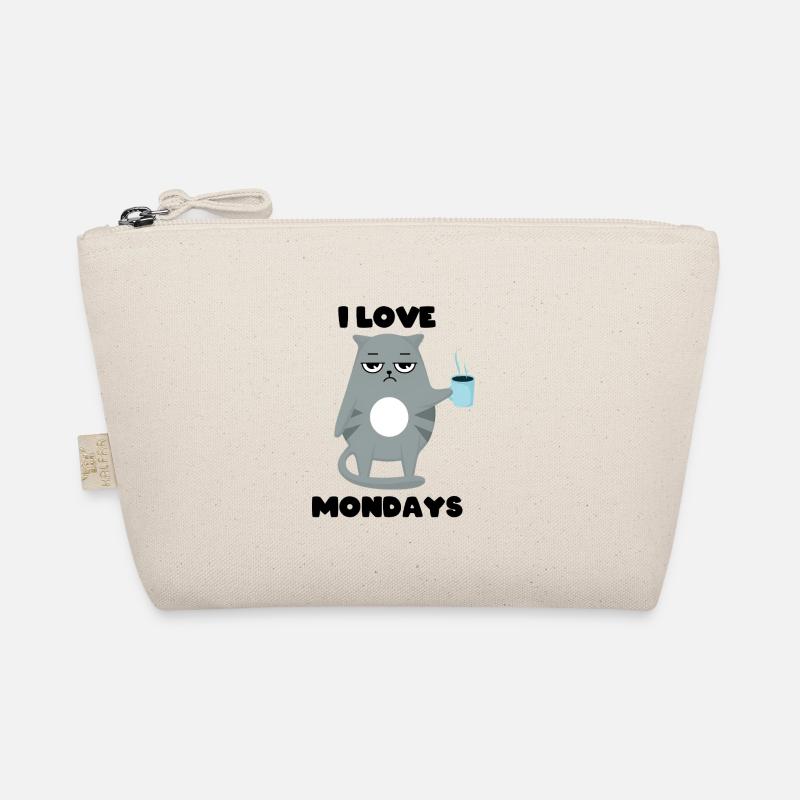 I love mondays - Cat Grumpy Bio-Täschchen