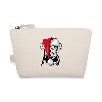 Santa BEAUCERON Christmas Dogs Wilsigns - Organic Pouch - nature - Front